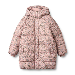 Пальто дутое Wheat "Yrsa Rose Powder Flowers", розовая акварель